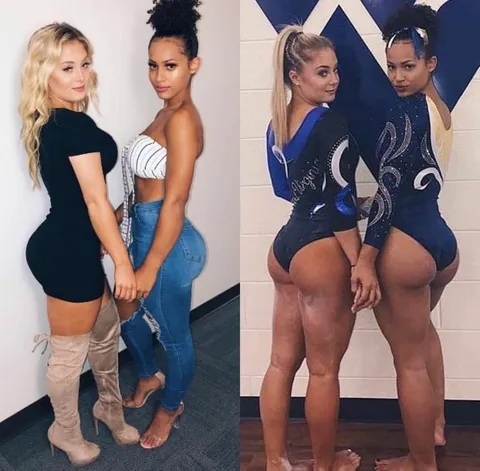 Gymnasts with booties