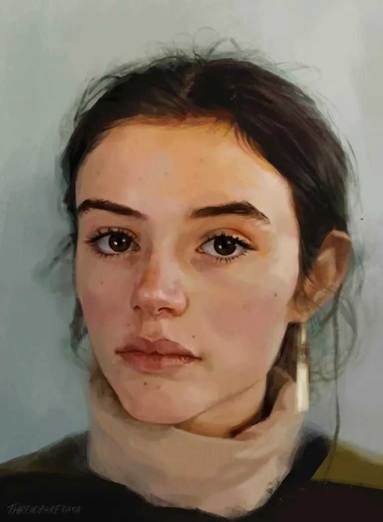A color study, me, digital, 2019