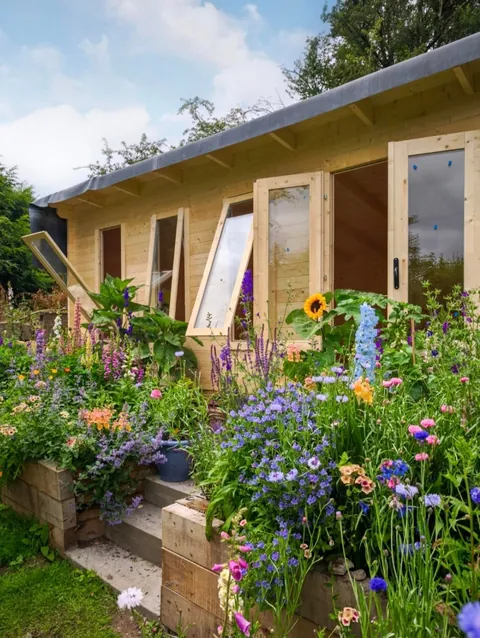 Landscaping on my husband's home office