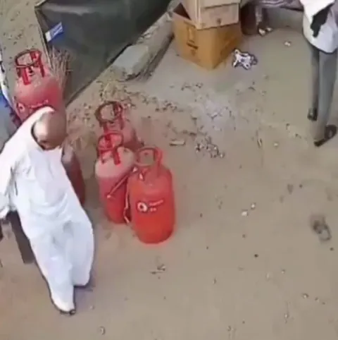 What could go wrong with so many gas cylinders !!
