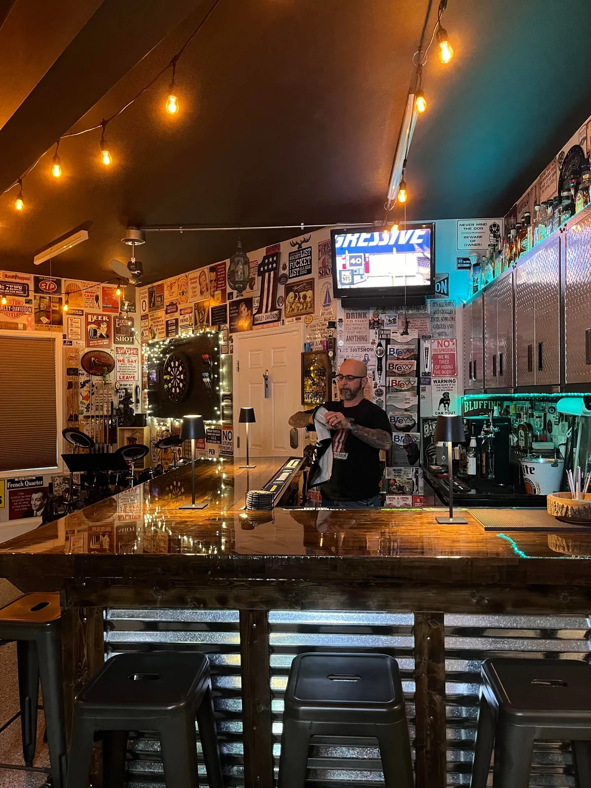 Bar never closes at my house