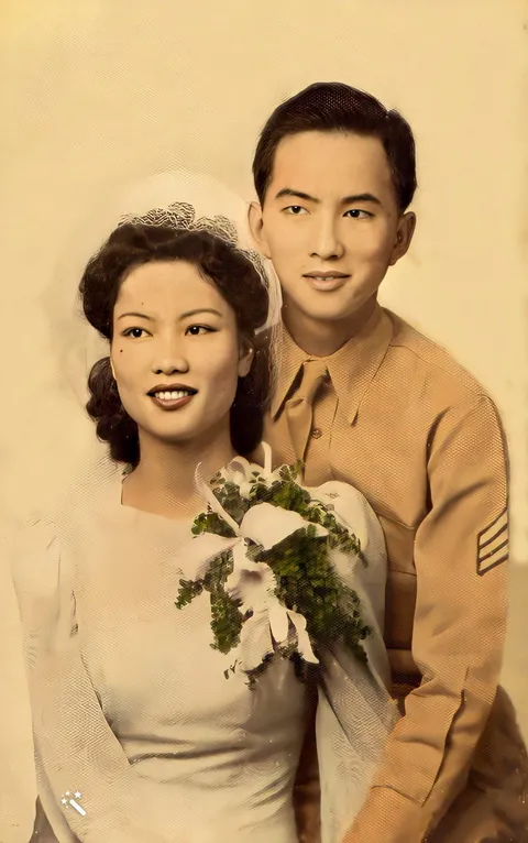 My maternal grandparents’ wedding portrait (1942)