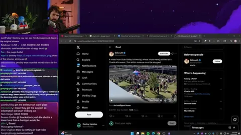 Destiny reacts to the conversation right before the incident
