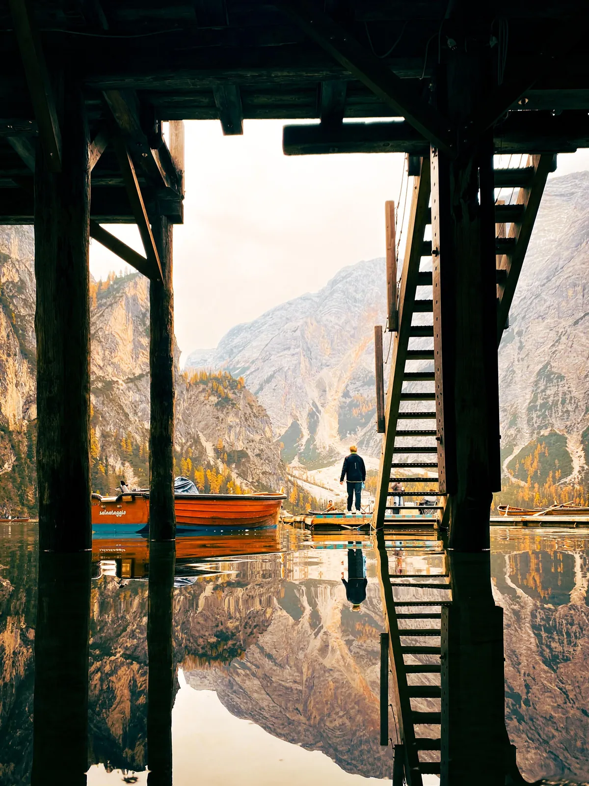 My new favorite scenes on Earth, fall season on the Dolomites, Italy