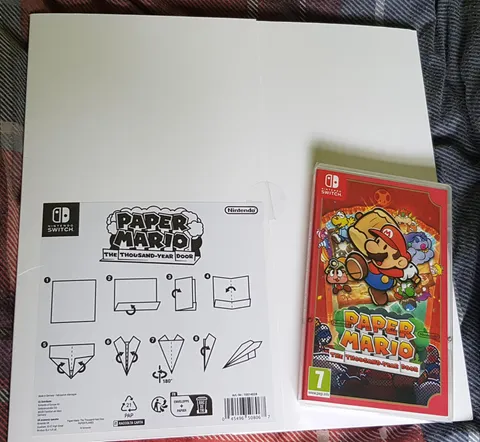 Paper Mario preorder bonus is sheets of paper to make paper airplanes.