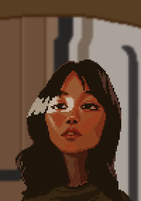 Pixel portrait - reference photo in the comment