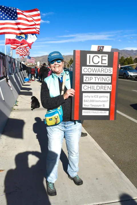 Anti-ICE Protest - Salt Lake City, Utah 12/13/25 [OC]