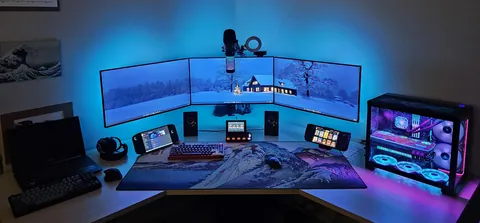 My setup since it snowed in Houston