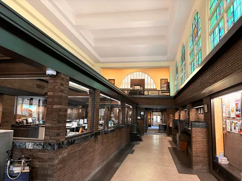 Some of Louis Sullivan's 'Jewelboxes', which are banks he designed in small towns the Midwest. Exterior | Interior. All of his banks still stand today!