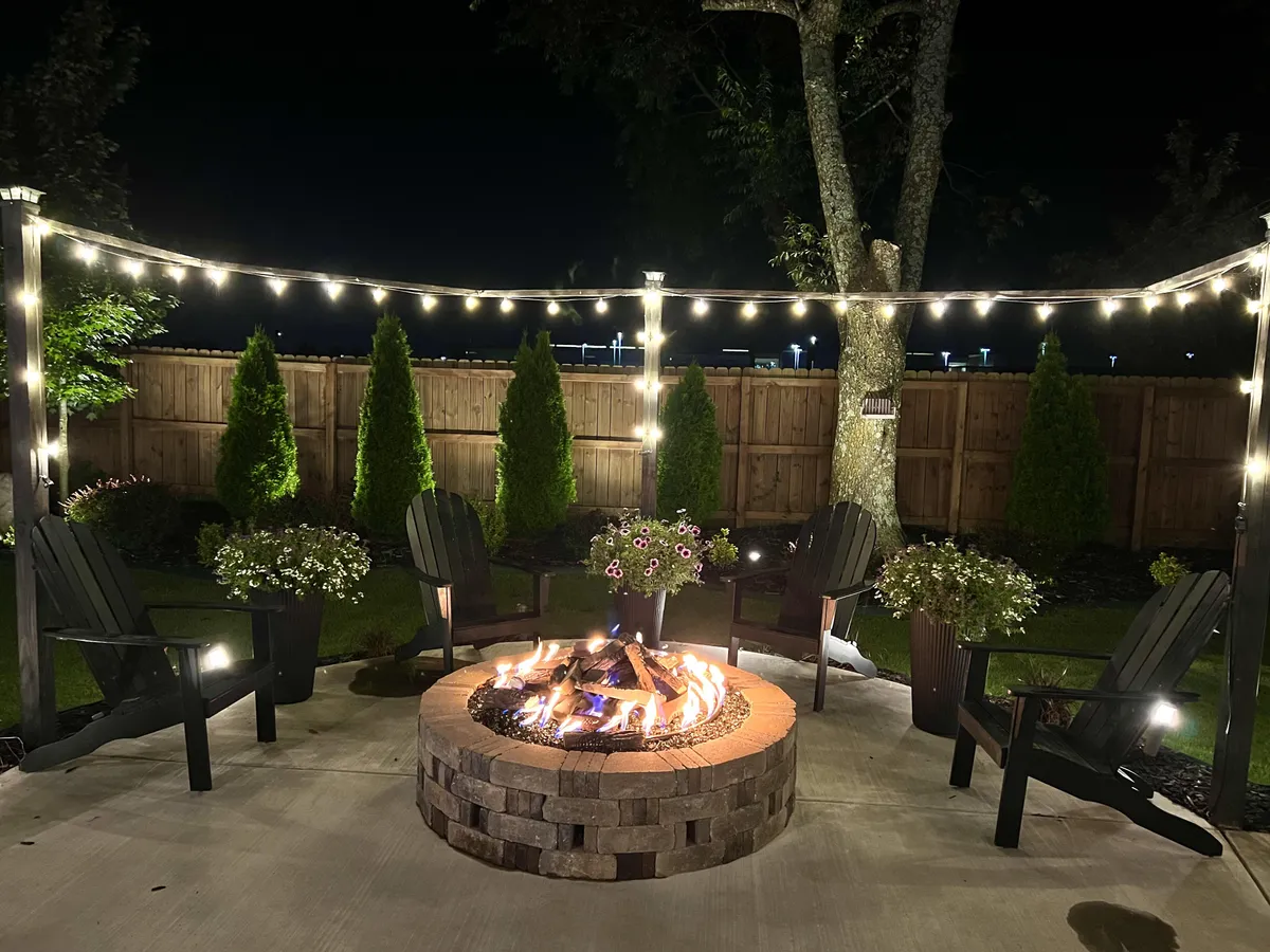 The fire pit I built