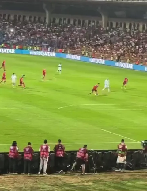 Alternate angle of Ronaldo's goal against Armenia tonight
