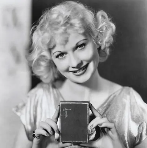 Pre Fame Lucille Ball posing to advertise a perfume, (1933)