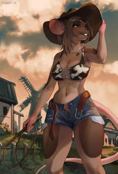 Cute mousey cowgirl [F] (flaich)