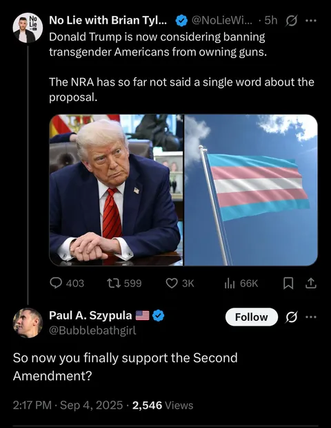 “So now YOU don’t support the second amendment???”