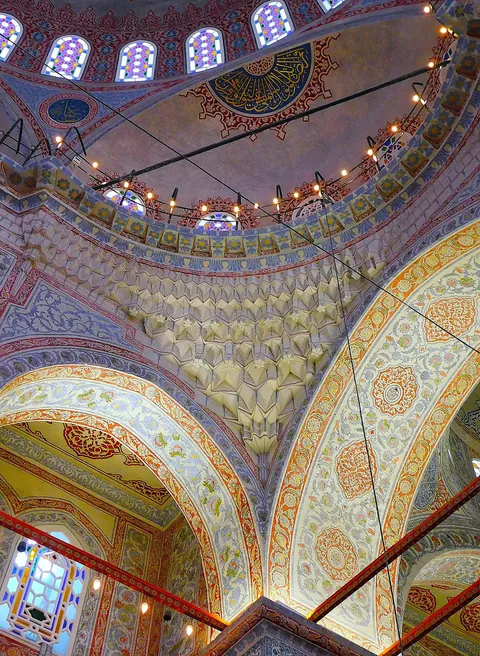 Blue Mosque in Istanbul, Turkey (17th cen.) [OC]