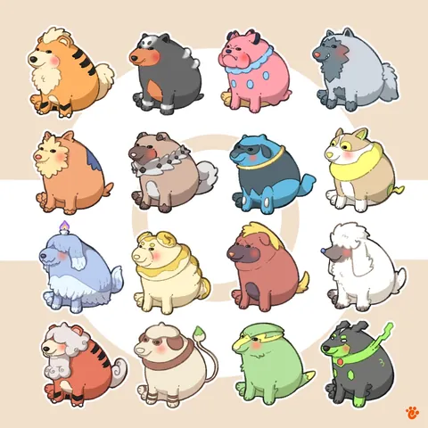 [OC] I draw Cheems pokemons