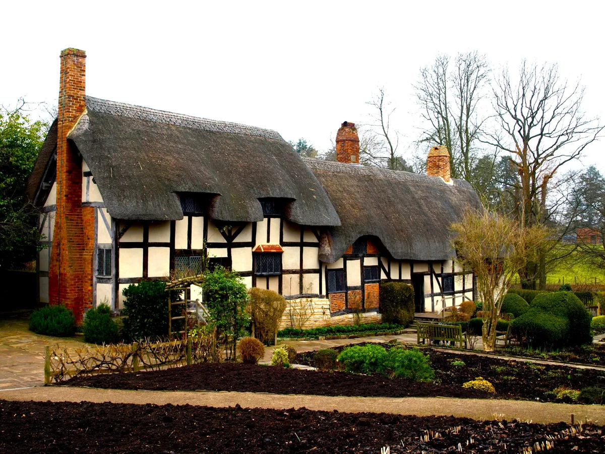 Anne Hathaway's Cottage, the wife of William Shakespeare (Shottery, Warwickshire, UK).