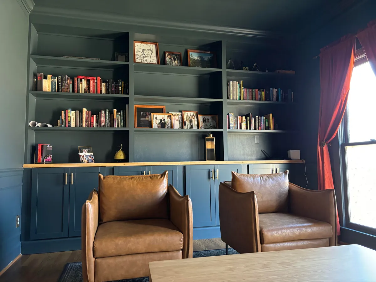 Dining Room Turned Library