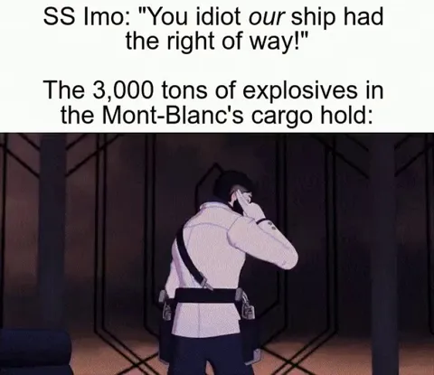 Refuses to yield, causes largest non-nuclear explosion in history