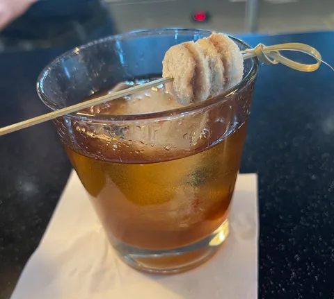 This drink I got on a Cruise had little PB&amp;J sandwiches as a garnish