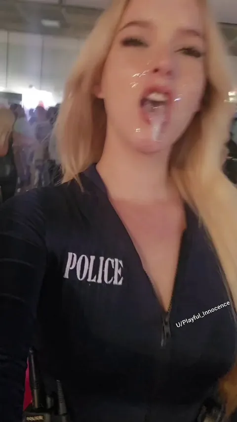 Doing a cumwalk and suddenly I was on TV