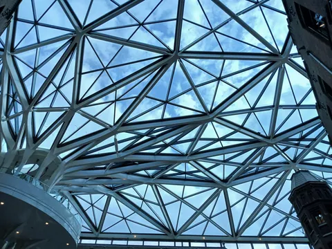 The new library of the University of Amsterdam. It incorporates the old buildings of a hospital.