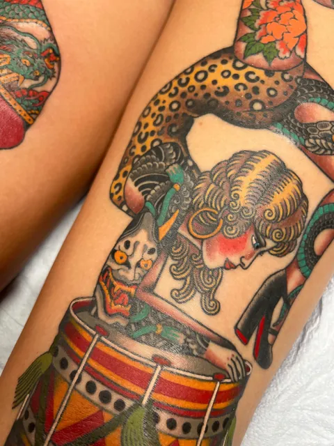 Loosely inspired Crying Lightning Tattoo / Matt Adamson / Three Kings Brooklyn