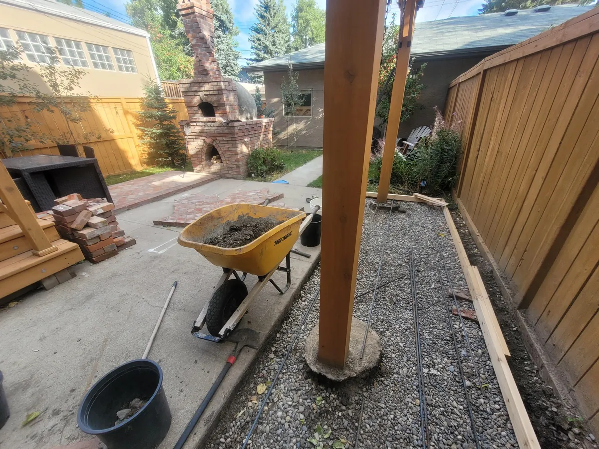 I built a patio to go with my pizza oven
