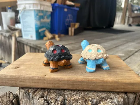 I carved torkoal out of wood