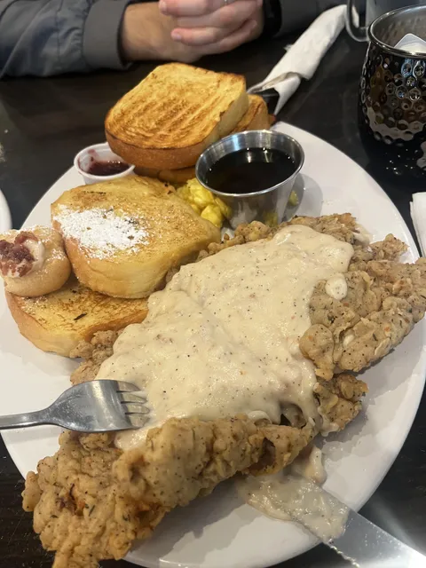 [I ate] Country Fried Steak with French Toast