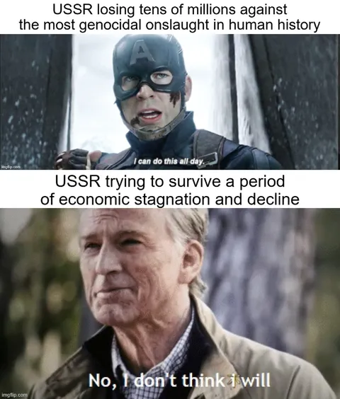 I mean, I know the USSR's fall was complex, but it's still funny when you put it in perspective