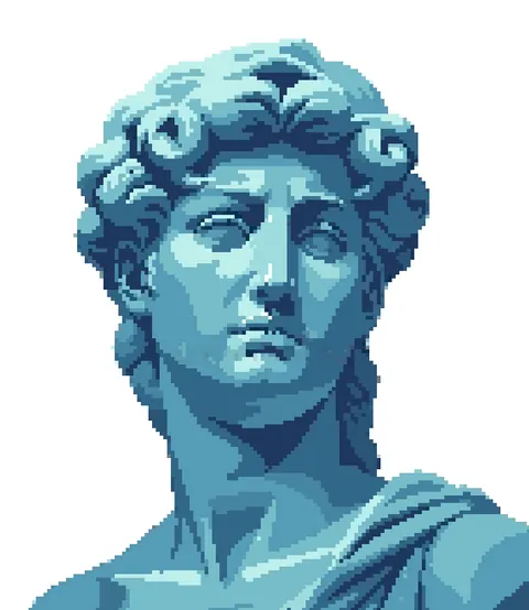 Pixel artwork of David I made