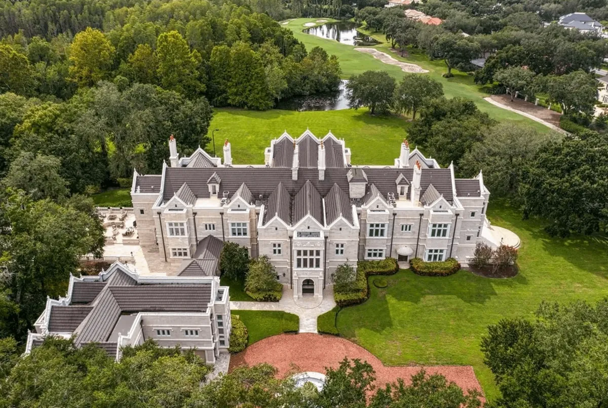 (OC) Mansion owned by church accused of making $50 million off 'slave' telemarketing (via my drone)