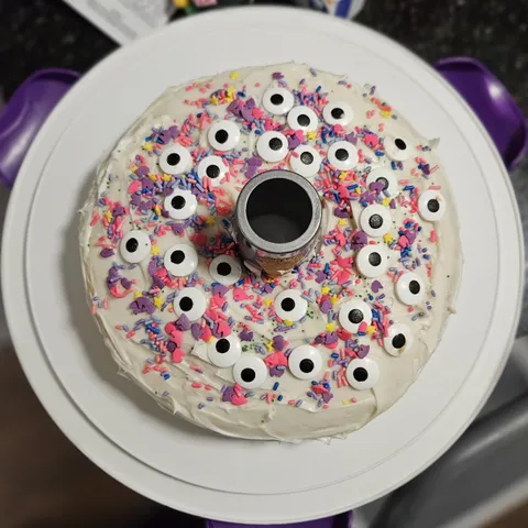 Took my daughter to get ingredients to bake my wife a birthday cake. Then she saw the decorative edible eyes... 