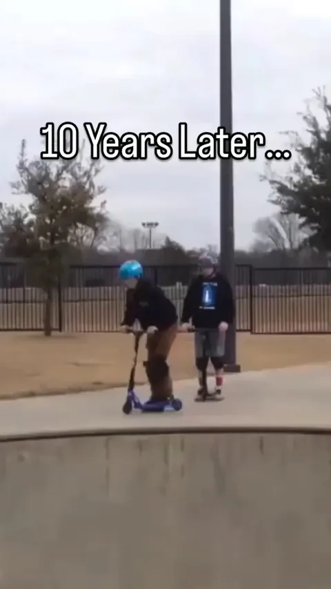 It’s the same moments recorded 3 different times in life.