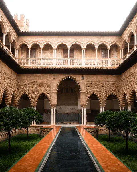 Rainy day in Alcazar, Seville