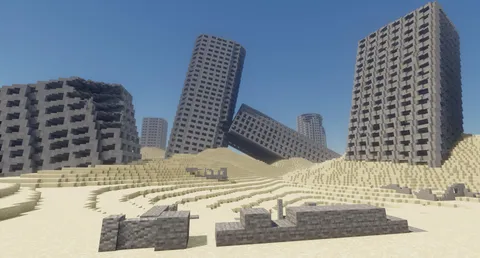 I tried to make an apocalyptic city like Maze Runner.