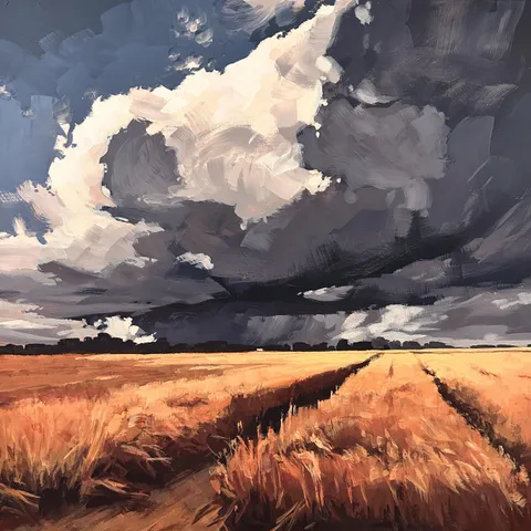 SUMMER STORM, Jim Musil (me), Acrylic, 2025