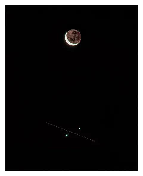 ISS Transit through the Jupiter-Saturn conjunction