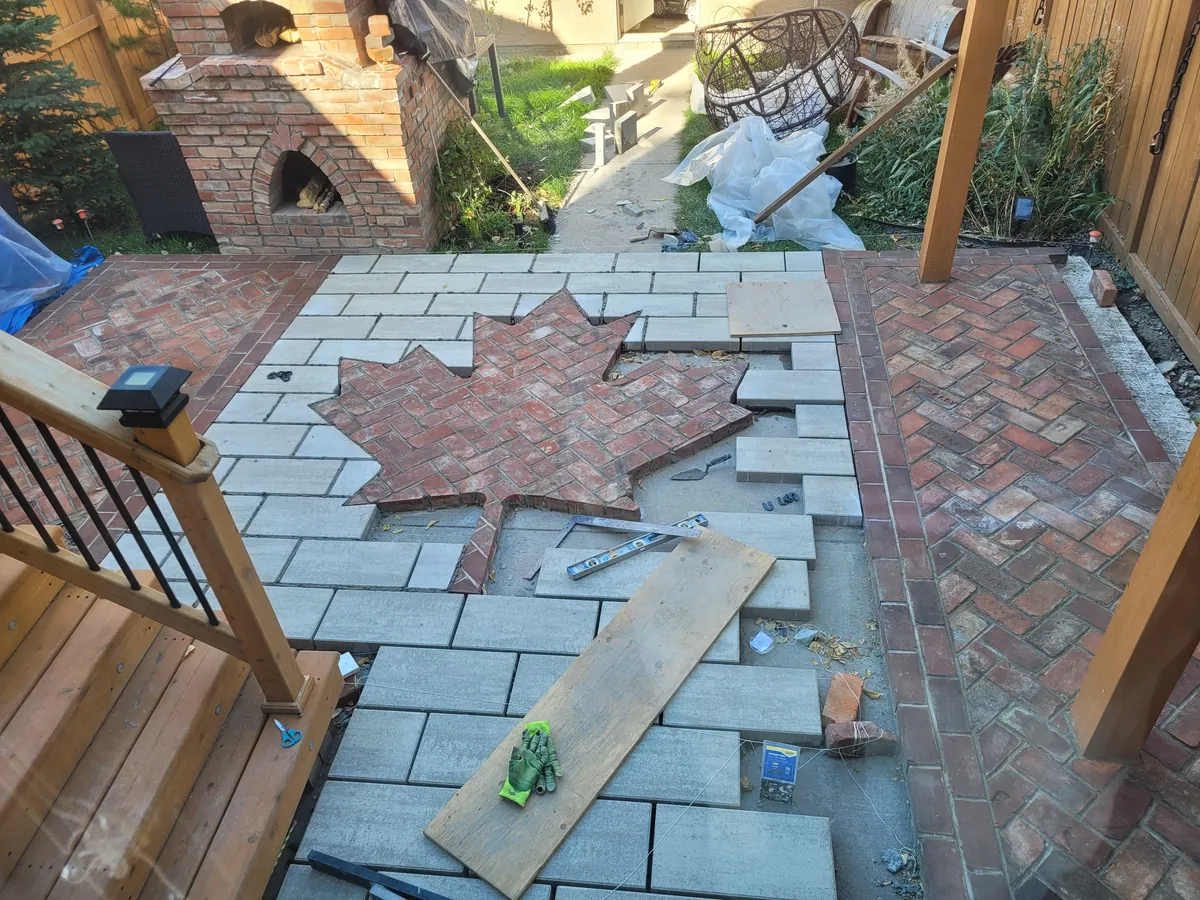 I built a patio to go with my pizza oven