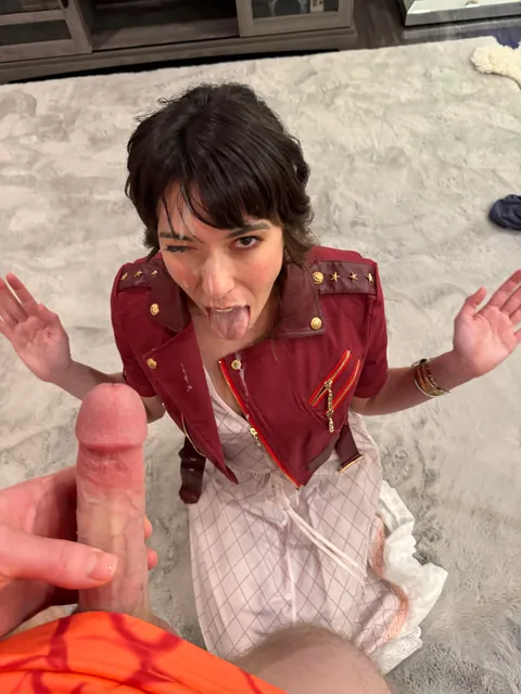 Where would you cum first — my face, my mouth, or all over these braces