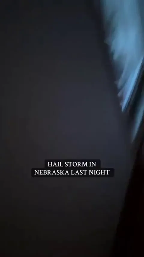 Crazy Hail Storm in Nebraska