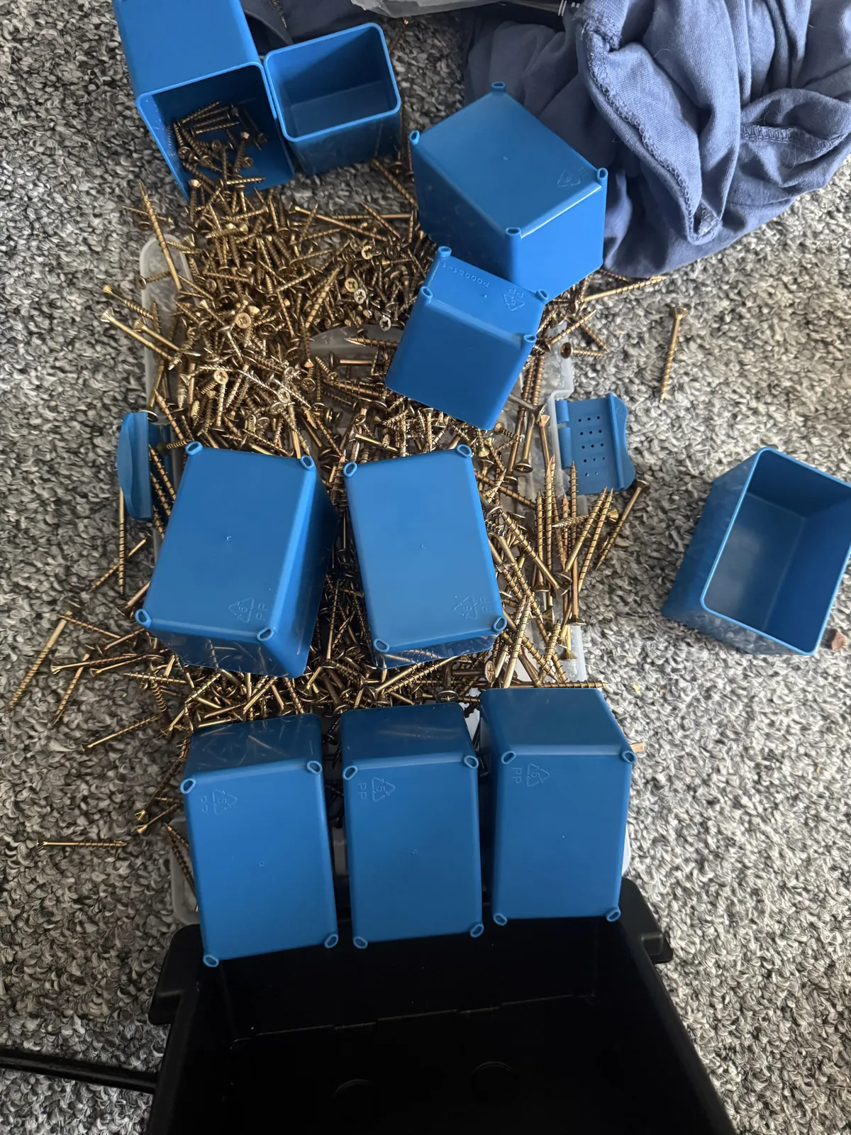 I dropped my entire box of mixed screws on the floor