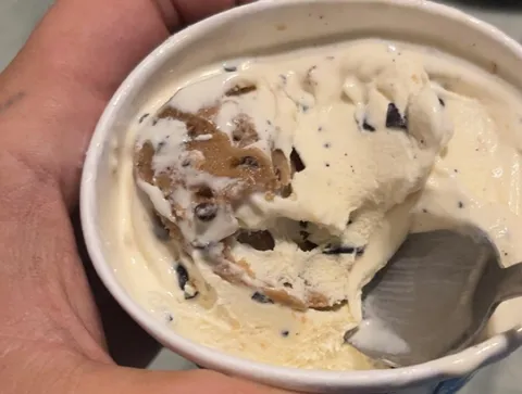 My ben and jerrys is mostly cookie dough