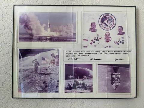 My grandfather gave me his signed thank you note from the Apollo 15 astronauts. Has anyone seen something like this before?