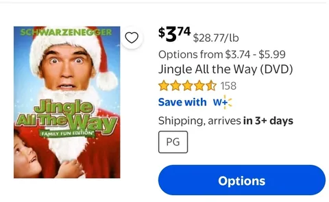 At Walmart Jingle All The Way costs $28.77/lb