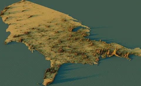 Population density of USA
