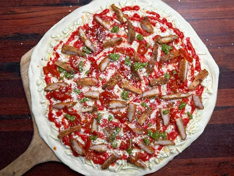 [Homemade] Chicken Parm Pizza