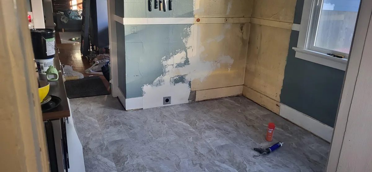 First time making kitchen cabinets. I did the entire kitchen myself for less than half of our original budget. 