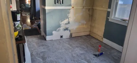 First time making kitchen cabinets. I did the entire kitchen myself for less than half of our original budget. 